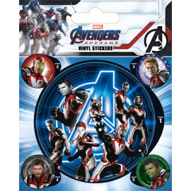 Наклейки Avengers: Endgame (Quantum Realm Suits) Vinyl Sticker Pack 5шт PS7427