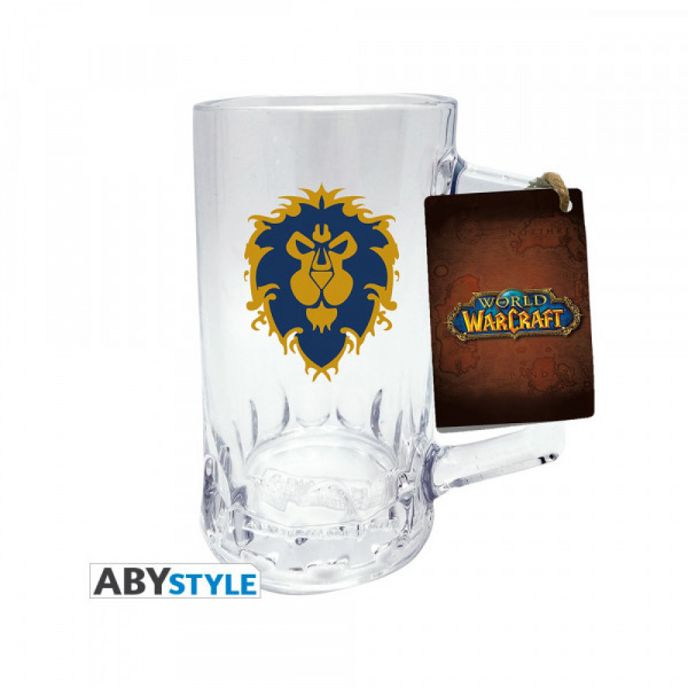 Кружка стеклянная World Of Warcraft Alliance Tankard 500ml ABYVER103