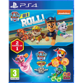 Щенячий патруль: On A Roll! & Mighty Pups: Save Adventure Bay!! [PS4, английская версия]